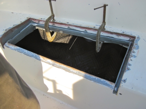 The Lousy cockpit locker drainage system